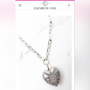 Elizabeth Cole Silver Heart of Tefiti necklace